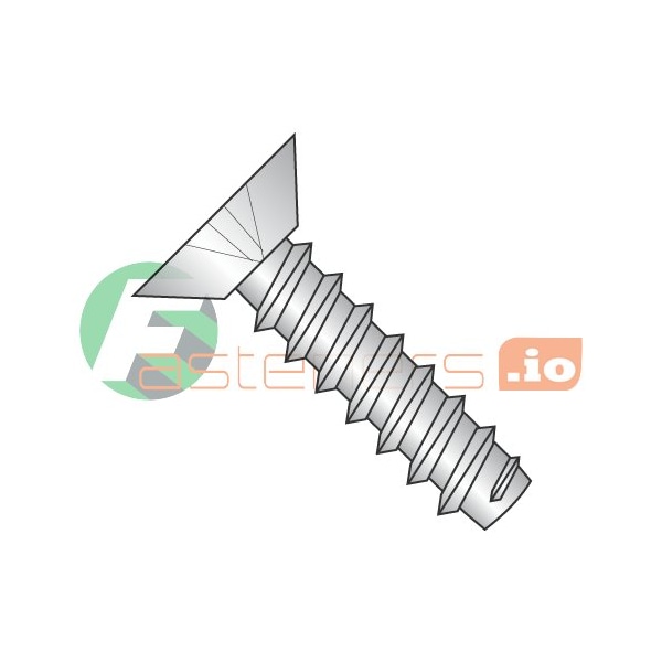 Newport Fasteners Thread Cutting Screw, #4 x 1/4 in, 18-8 Stainless Steel Flat Head Phillips Drive, 5000 PK 291381 - main